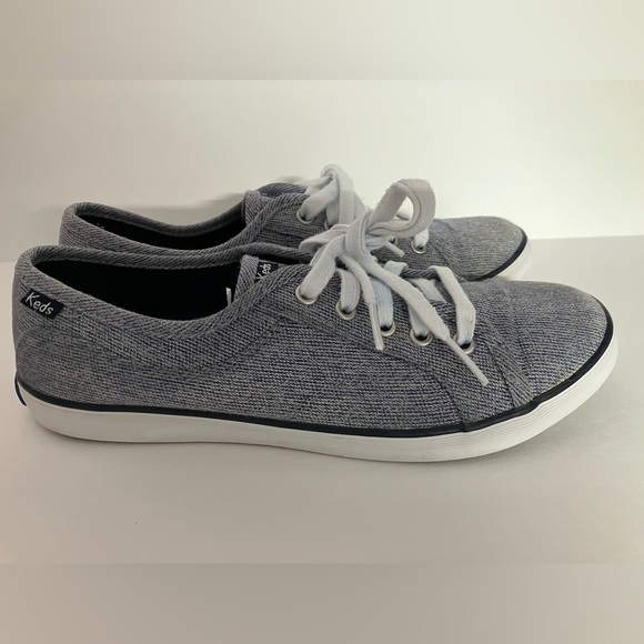 Keds Women’s Sneakers, 7, Blue-Gray, Brushed, Lace Ups - Picture 3 of 9